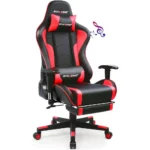 Red GTRACING Bluetooth Gaming Chair with Footrest | PricZone