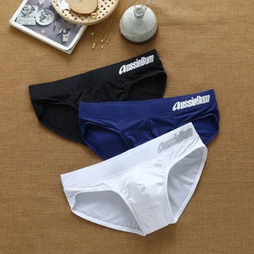 Silk Men's Briefs: Low Waist, Elastic Comfort Aussiebum