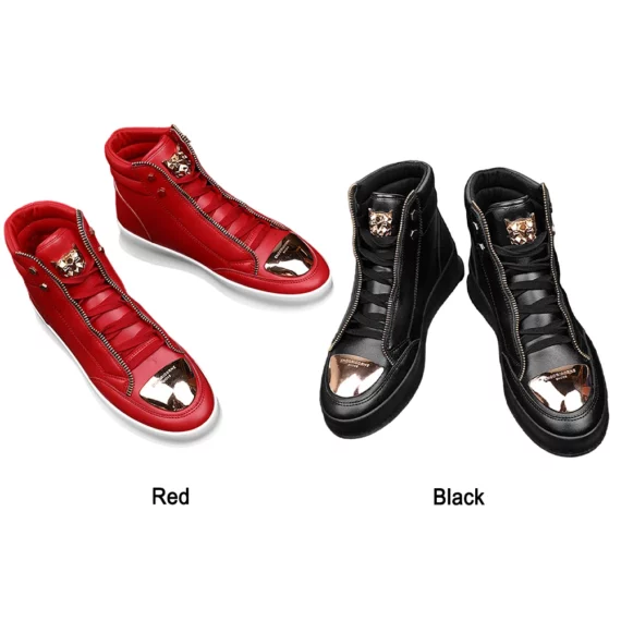 Mens Anti Slip Leather Sneakers for Outdoor Travel 2 | PricZone