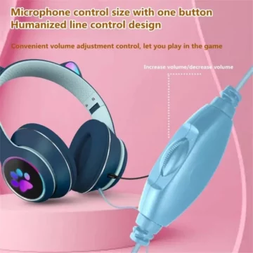 Chic Cat Ear RGB Gamer Headset 71 Surround Sound | PricZone