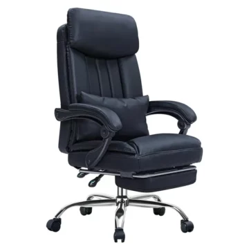 Comfy High-Back Swivel Office Recliner Chair