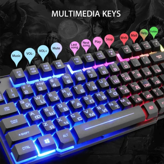 Mechanical Gaming Keyboard Mouse Set 2 | PricZone