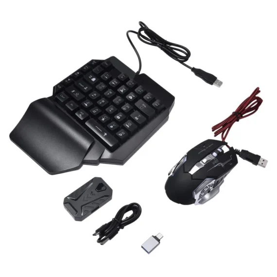 RGB One Hand Keypad Mouse Set for Consoles 6 | PricZone