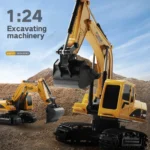 Kids 360° RC Excavator Digger Toy Truck Gift 2 | PricZone