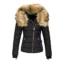 Warm Fuzzy Hooded Down Jacket for Women