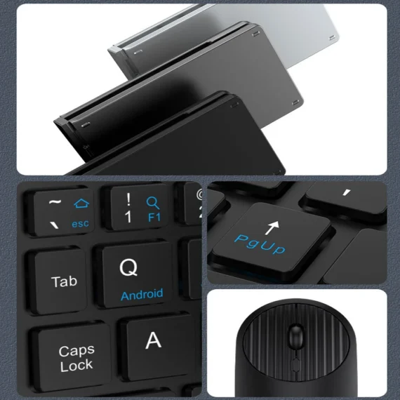 Foldable BT Keyboard Mouse for Tablets 4 | PricZone