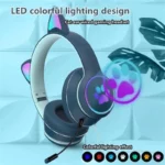 LED Cat Ear Gaming Headset for Girls with Mic 2 | PricZone