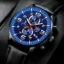 Multi-Function Mens Leather Quartz Watch – Waterproof