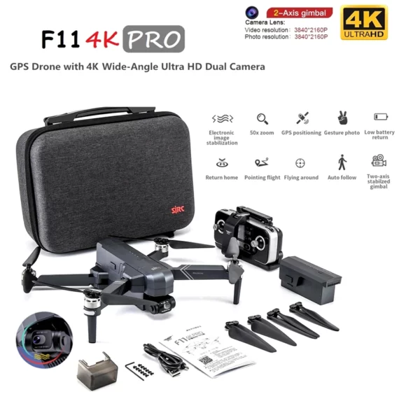 SJRC F11S 4K Pro Drone GPS EIS Gimbal Camera 6 | PricZone