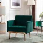 Chic Tufted Armchair with Gold Legs for Decor 6 | PricZone