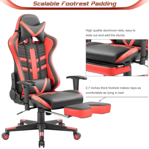 Ergonomic Racing Chair with Footrest Office Gaming 3 | PricZone