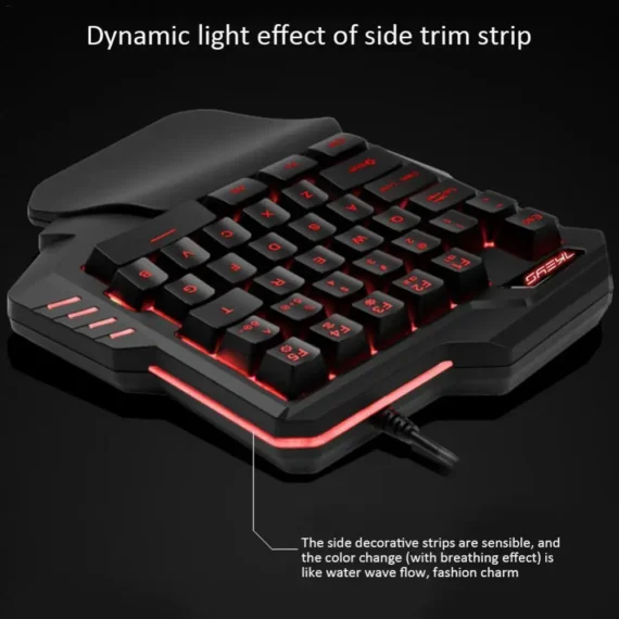 35 Key LED Backlit Gaming Keypad Mouse Combo 5 | PricZone