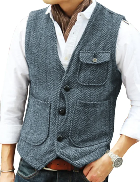 Mens Slim Woolen Vest for Formal Occasions 4 | PricZone