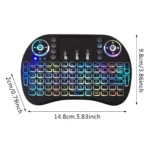 I8 Mini Wireless Keyboard Mouse with Touchpad 5 | PricZone