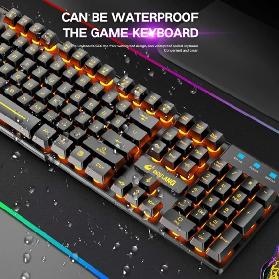 Rainbow LED Gaming Keyboard Mouse Set 5 | PricZone