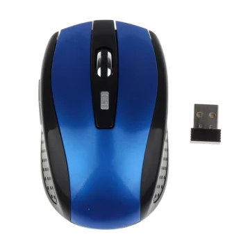 Blue 2.4G Wireless Optical Mouse for PC