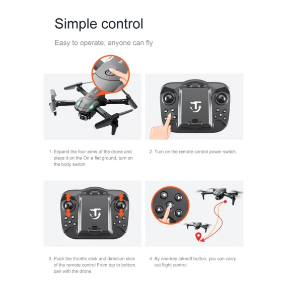 4K HD Camera RC Drone Foldable Quadcopter Toy 4 | PricZone