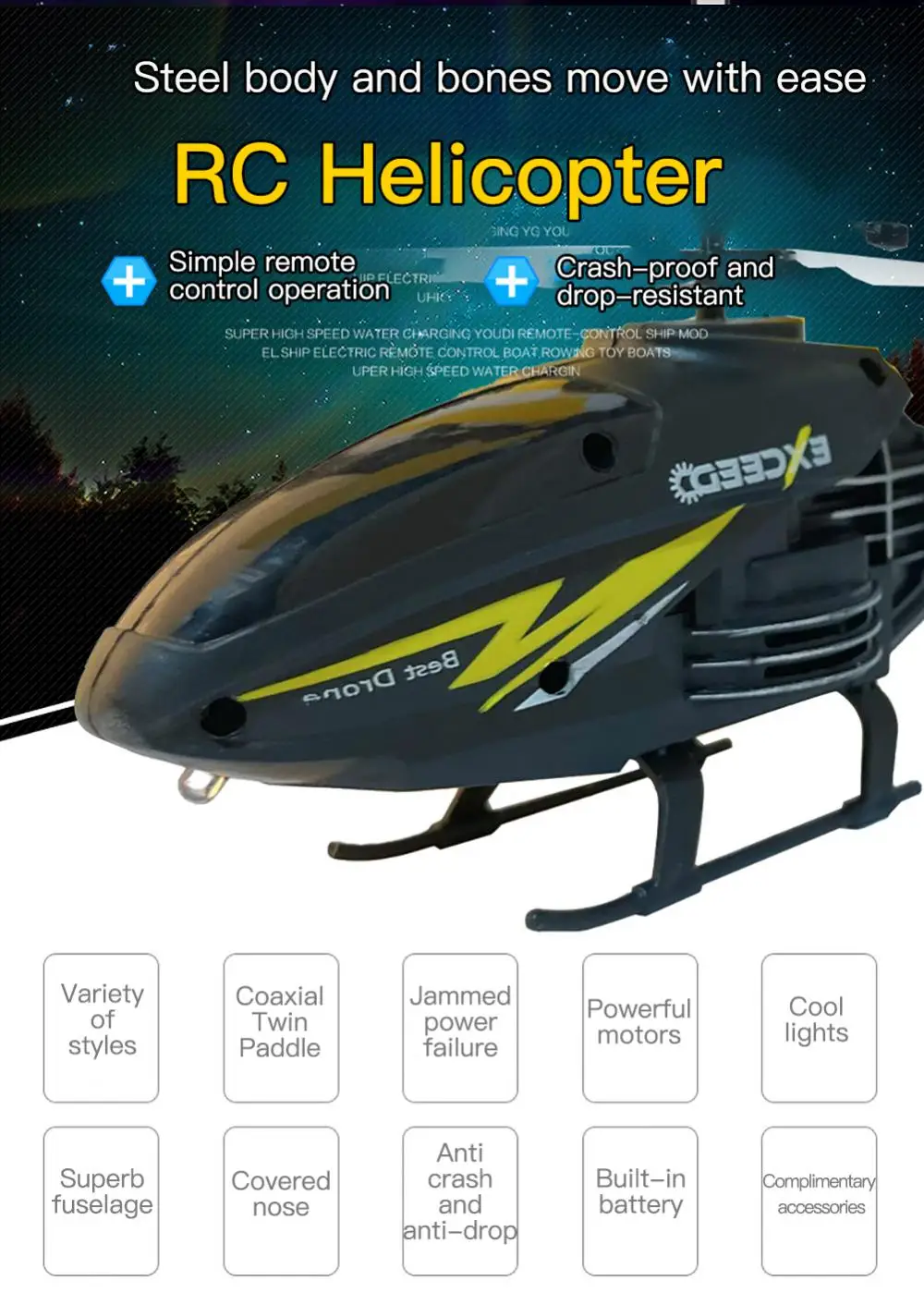 Smart RC Combat Helicopter - USB Charge