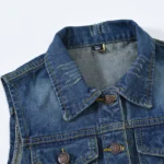 Sleeveless Denim Crop Vest for Women 4 | PricZone