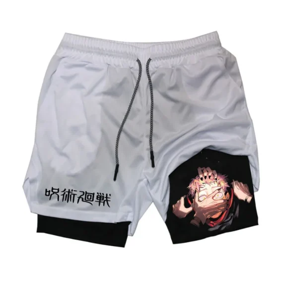 Jujutsu Kaisen 2 in 1 Mens Gym Shorts 5 | PricZone