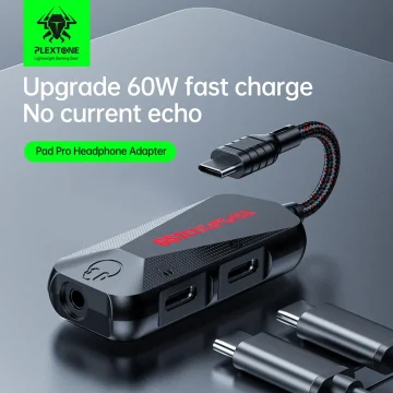 60W Fast Charge USB-C Gaming Sound Adapter