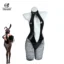 Sexy Black Bunny Girl Cosplay Suit – Deep V Jumpsuit