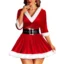 Women’s Velvet Miss Claus Costume Set