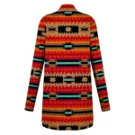Boho Aztec Print Women's Cardigan Coat 5