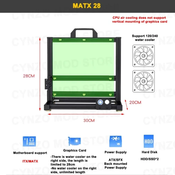 Aluminum EATX DIY PC Case for Gamers 3 | PricZone