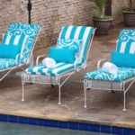 Stripe Chaise Lounge Cushion Weatherproof 2 | PricZone