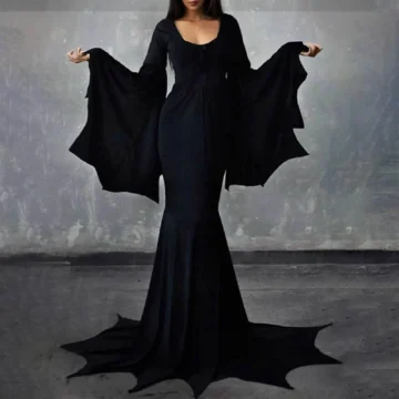 Gothic Vampire Bat Dress for Women | PricZone