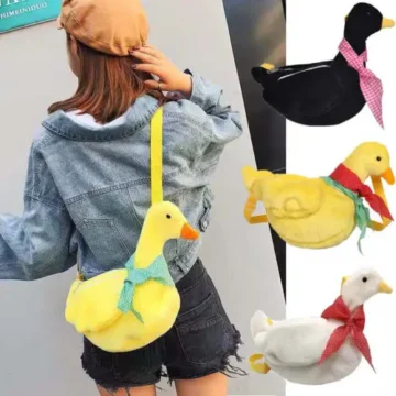 Cartoon Duck Plush Bag for Girls 2