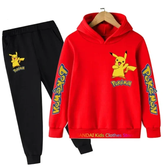 Kids Pikachu Tracksuit Sports Set 6 | PricZone