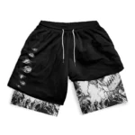 Anime Berserk Mens 2 in 1 Gym Shorts | PricZone