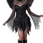 Adult Fallen Angel Costume with Wings 4 | PricZone