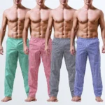 Striped Cotton Mens Lounge Pajama Pants | PricZone