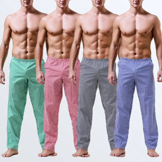 Striped Cotton Mens Lounge Pajama Pants | PricZone