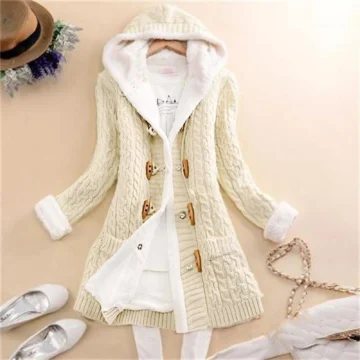 Comfy Cashmere Hooded Cardigan for Women 2 | PricZone