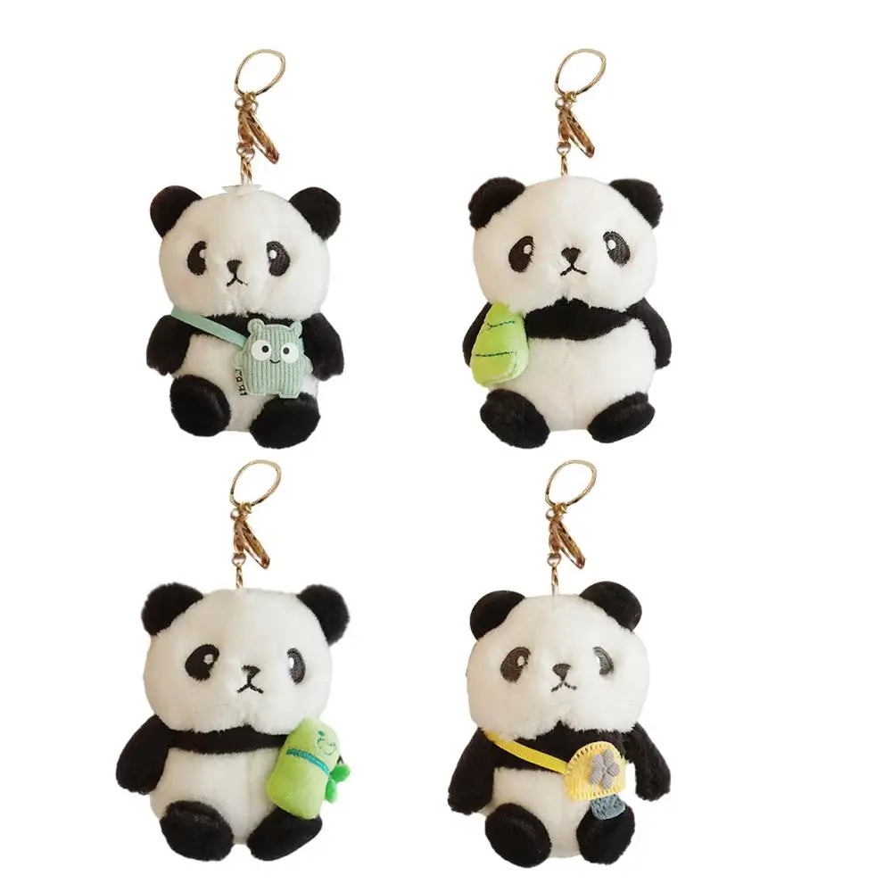 Cute Panda Keychain - Plush Car Charm