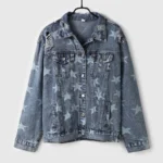 Star Print Denim Jacket for Women 2 | PricZone