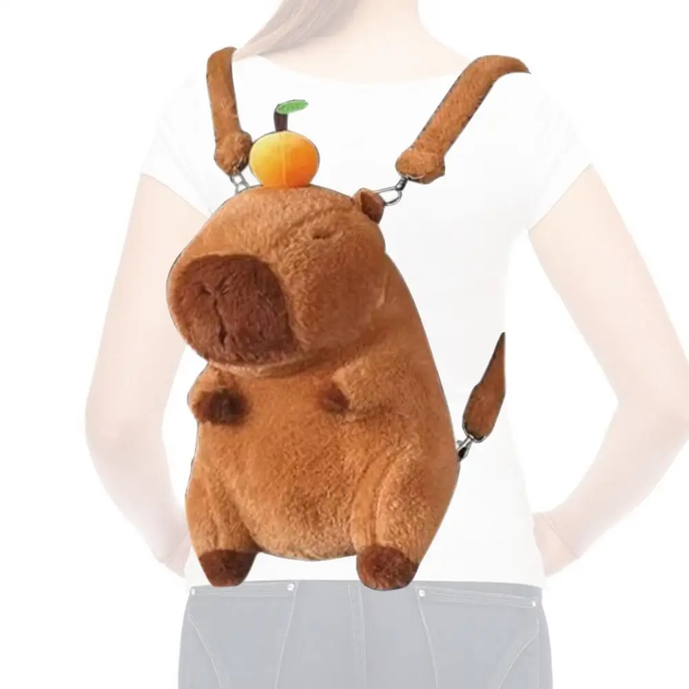 Cute Capybara Plush Backpack for Kids