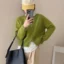 Chic Korean Knit Zipper Cardigan for Women