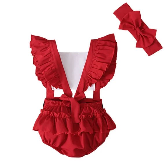 Infant Christmas Romper Baby Holiday Outfit 6 | PricZone