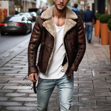 Winter Fashion Faux Fur Bomber Jacket