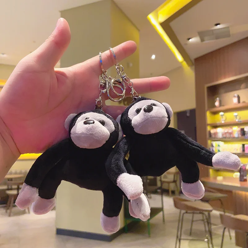 Kawaii Monkey Keychain Plush - Cute Pendant