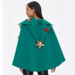 3D Christmas Tree Hooded Cape Costume 4