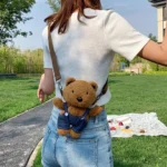 Cute Bear Plush Mini Backpack for Women 2 | PricZone