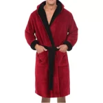 Mens Plush Warm Long Robe Kimono | PricZone