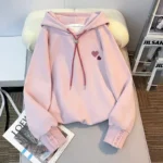 Kids Pink Hoodie Casual Warm | PricZone