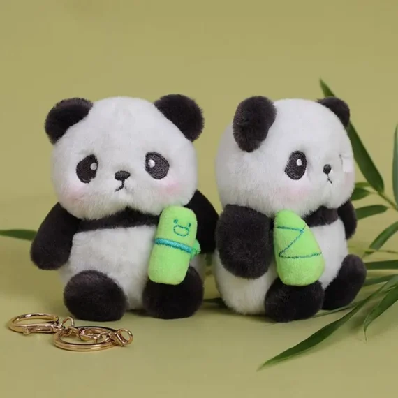 Cute Panda Keychain Plush Car Charm 4 | PricZone